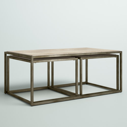 Greyleigh™ Kressley Stone Top Nesting Coffee Table & Reviews | Wayfair